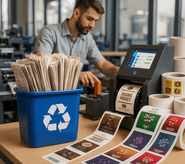 کاغذهای بازیافتی در صنعت چاپ و لیبل‌سازی