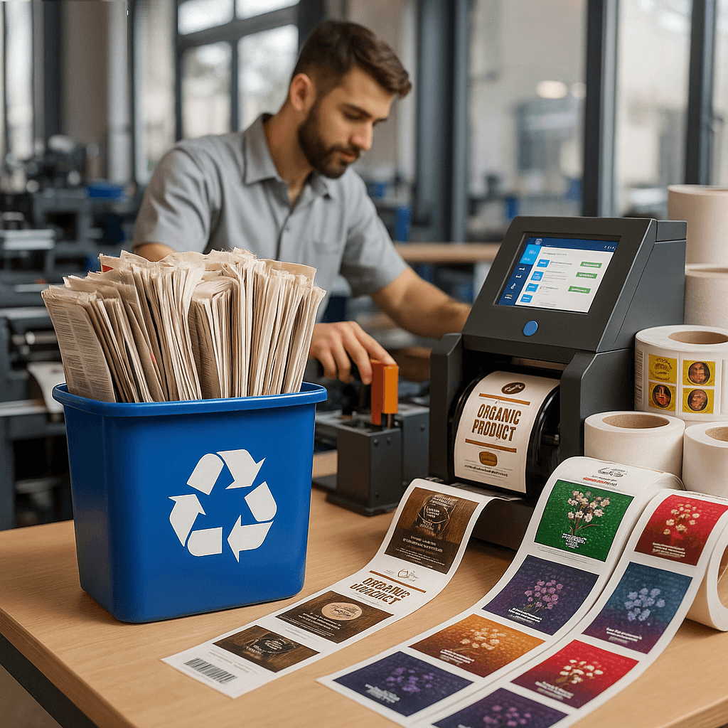 کاغذهای بازیافتی در صنعت چاپ و لیبل‌سازی