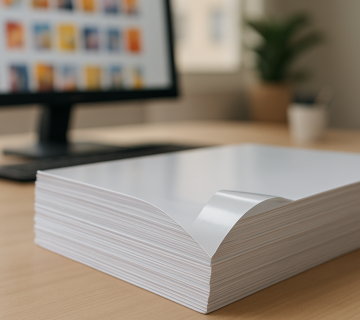 کاغذ گلاسه عنصری کلیدی در چاپ حرفه‌ای