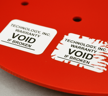 لیبل‌ امنیتی (VOID و خردشونده)