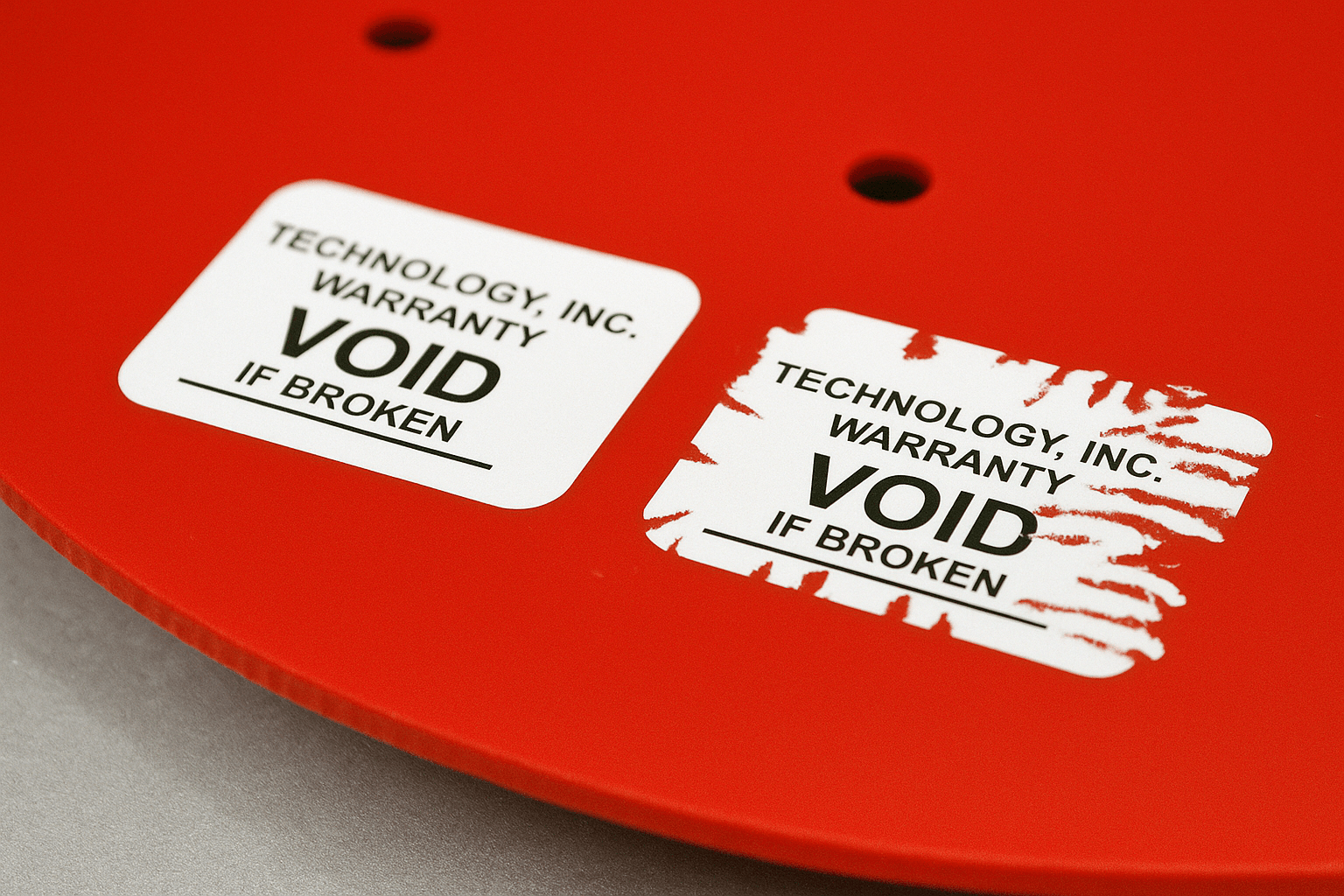 لیبل‌ امنیتی (VOID و خردشونده)