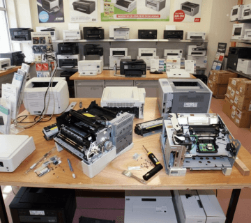 عیب‌یابی لیبل پرینتر حل مشکل پاک شدن چاپ، پارگی ریبون و گیر کردن لیبل