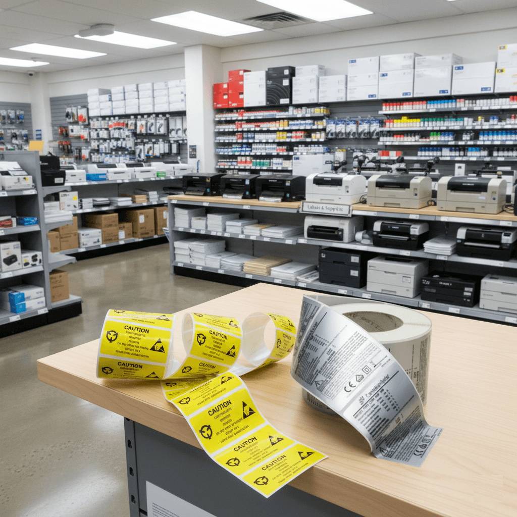 لیبل صدفی (PVC) در مقابل لیبل متال انتخاب لیبل صنعتی مقاوم