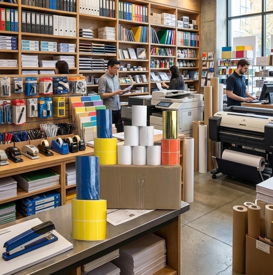 ذخیره‌سازی ریبون، لیبل و رول حرارتی