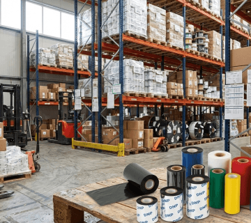 ریبون حرارتی برای دستگاه‌های چاپ لیبل صنعتی