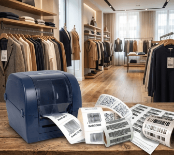 چاپ بارکد روی رول کاغذ