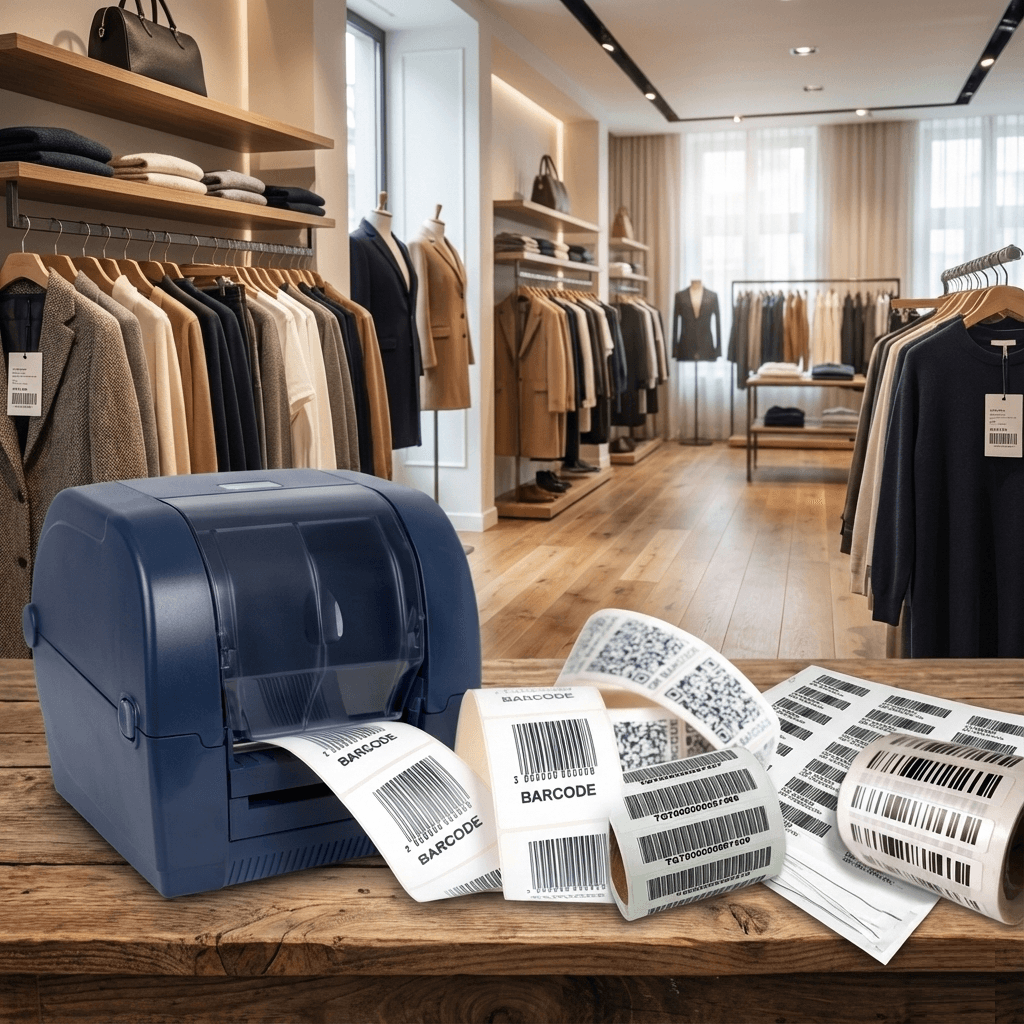 چاپ بارکد روی رول کاغذ